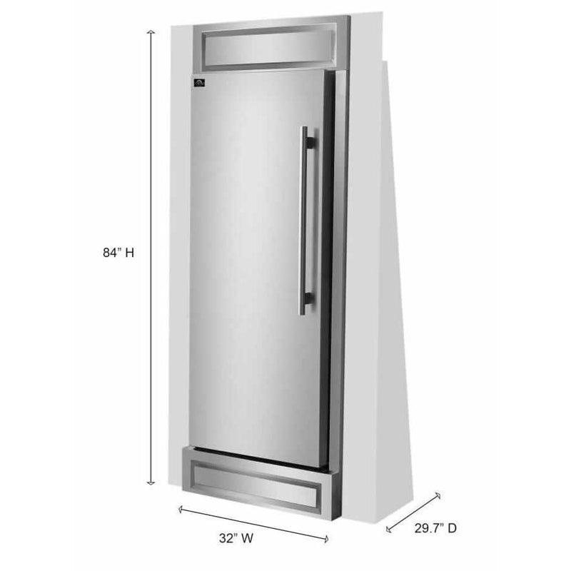 Forno 30-inch 13.6 cu.ft Built-in Refrigerator and Freezer Combo FFFFD1722-32LS IMAGE 5