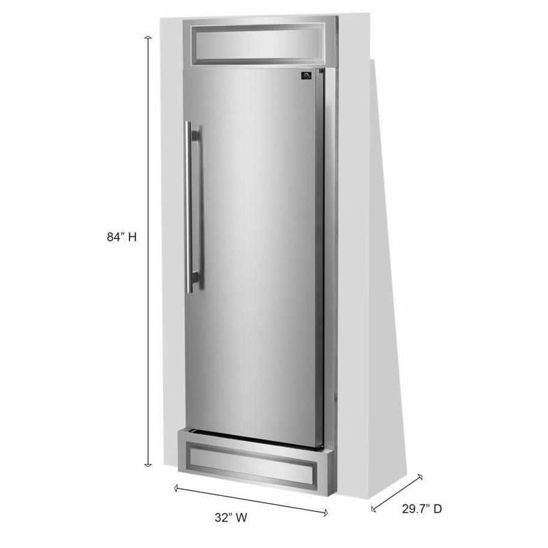 Forno 30-inch 13.6 cu.ft Built-in Refrigerator and Freezer Combo FFFFD1722-32RS IMAGE 5