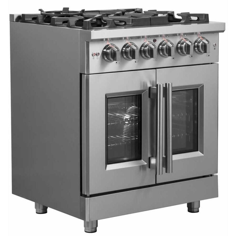 Forno 30-inch Freestanding Electric Dual Fuel Raneg FFSGS6325-30 IMAGE 2