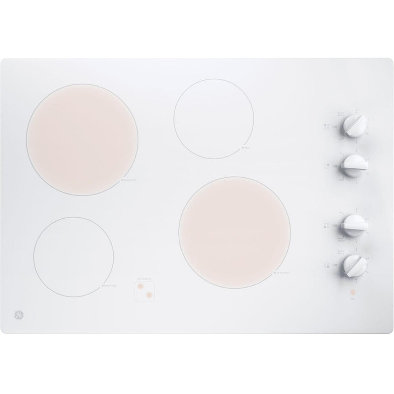 GE 30-inch Built-in Electric Cooktop JP3030TWWW IMAGE 2