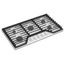 Whirlpool 36-inch Built-in Gas Cooktop with EZ-2-Lift™ Hinged Cast-Iron Grates WCGK5036PW IMAGE 3