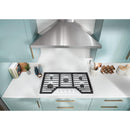 Whirlpool 36-inch Built-in Gas Cooktop with EZ-2-Lift™ Hinged Cast-Iron Grates WCGK5036PW IMAGE 9