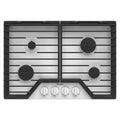 Whirlpool 30-inch Built-in Gas Cooktop with EZ-2-Lift™ Hinged Cast-Iron Grates WCGK5030PW IMAGE 1