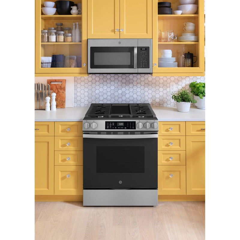 GE 30-inch Slide-in Gas Range with Convection Technology GGS60LAVFS IMAGE 5