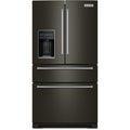 KitchenAid 36-inch French 4-Door Refrigerator with External Water and Ice Dispensing system KRMF536RBS IMAGE 1