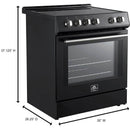Forno 30-inch, 5 cu.ft Leonardo Espresso Electric Range FFSEL6012-30BLK IMAGE 12