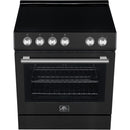 Forno 30-inch, 5 cu.ft Leonardo Espresso Electric Range FFSEL6012-30BLK IMAGE 3
