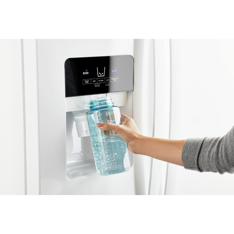 Whirlpool 36-inch, 24.55 cu. ft. Side-By-Side Refrigerator WRS325SDHW (WRS325SDHW)