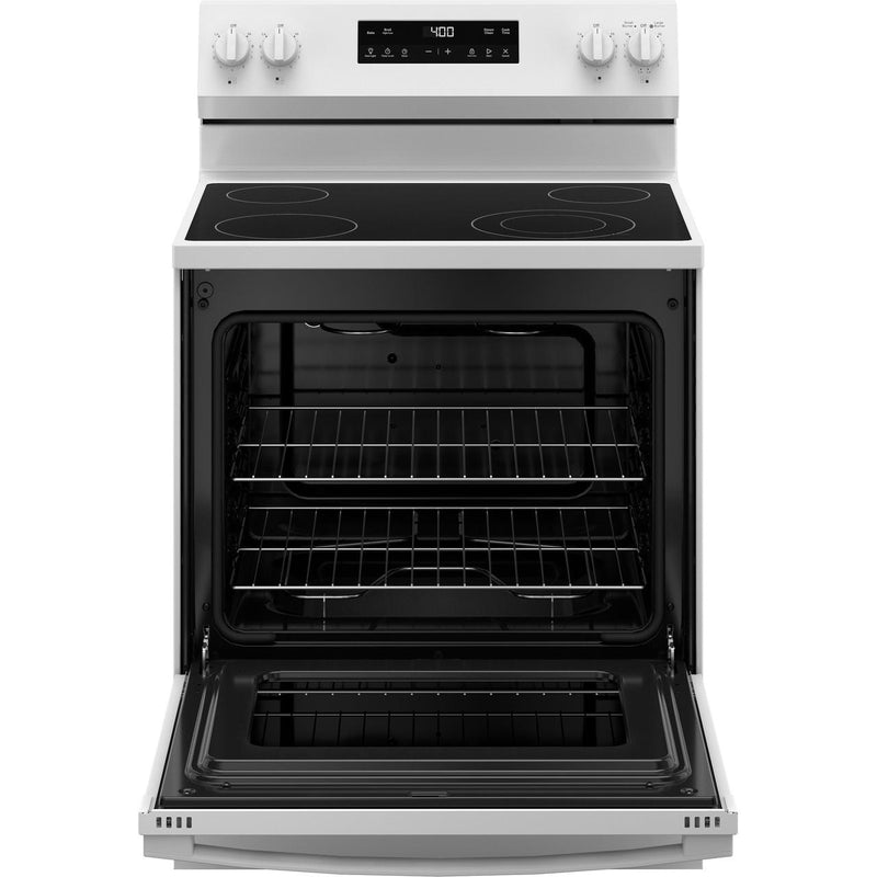 GE 30-inch Freestanding Electric Range with Steam Clean GRF400SVWW IMAGE 3