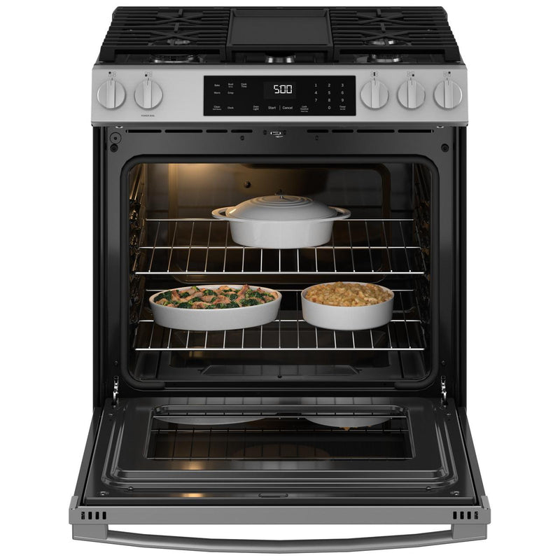GE 30-inch Slide-in Gas Range with Griddle GGS500PVSS IMAGE 2