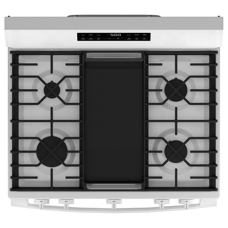 GE 30-inch Freestanding Gas Range with Center Oval Burner GGF500PVWW IMAGE 4