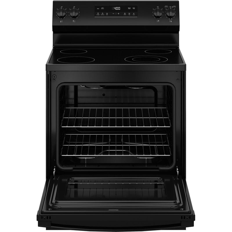 GE 30-inch Freestanding Electric Range with Steam Clean GRF400SVBB IMAGE 3