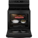 GE 30-inch Freestanding Electric Range with Convection Technology GRF600AVBB IMAGE 2