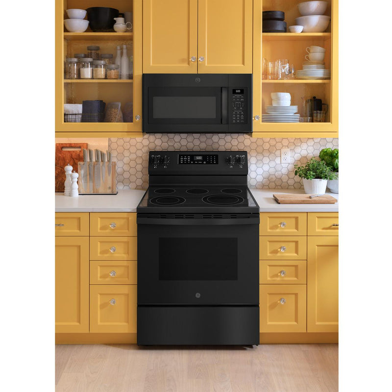 GE 30-inch Freestanding Electric Range with Convection Technology GRF600AVBB IMAGE 7