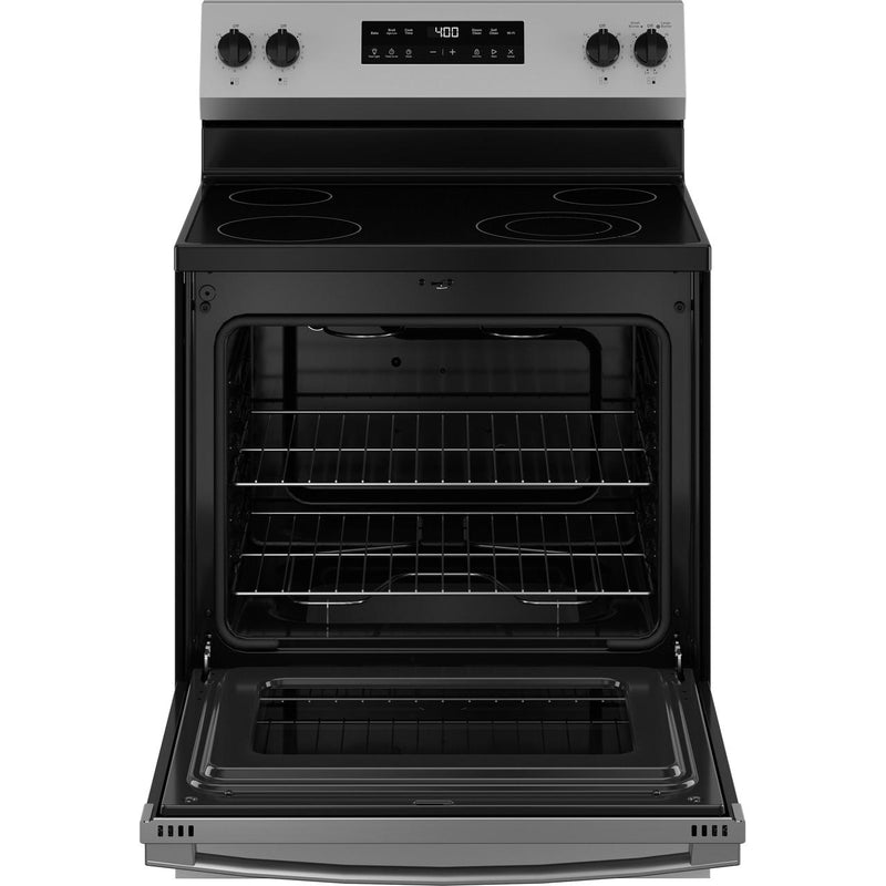 GE 30-inch Freestanding Electric Range with SmartHQ™ GRF400PVSS IMAGE 3