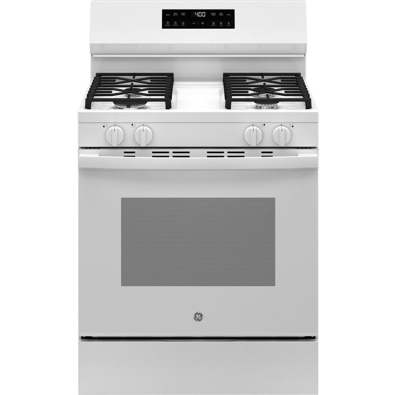 GE 30-inch Freestanding Gas Range with SmartHQ™ GGF400PVWW IMAGE 1