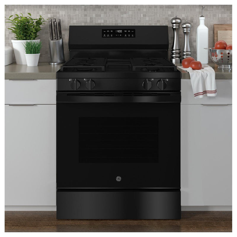 GE 30-inch Freestanding Gas Range with SmartHQ™ GGF400PVBB IMAGE 3