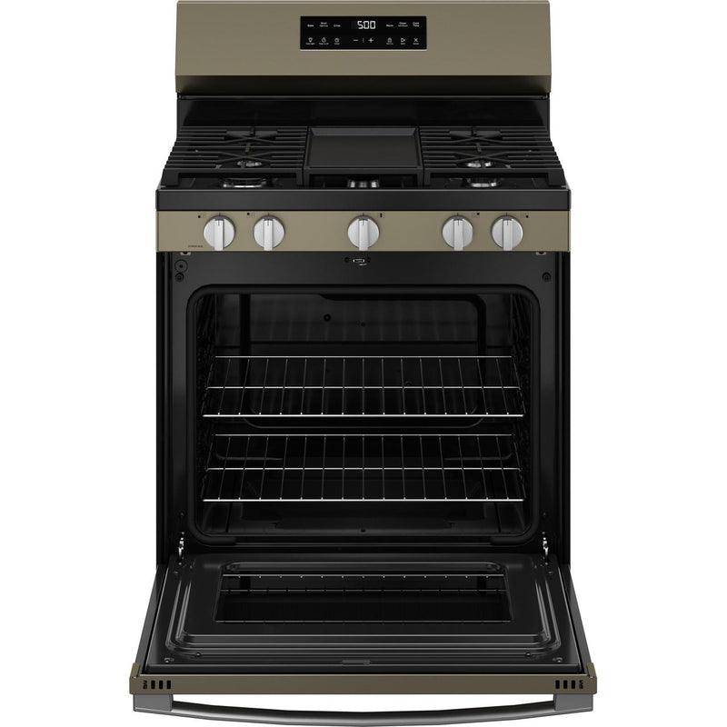 GE 30-inch Freestanding Gas Range with Center Oval Burner GGF500PVES IMAGE 3