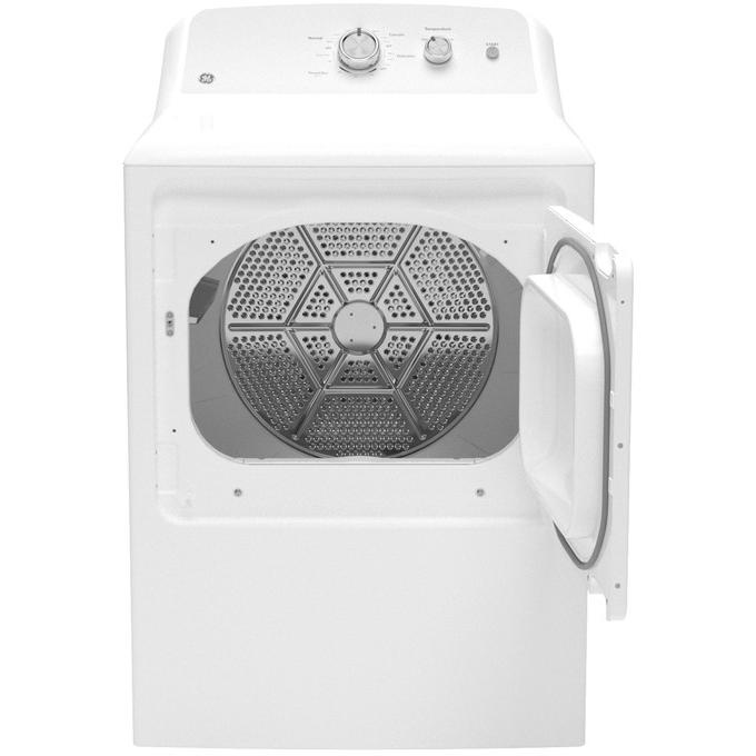 GE 6.2 cu. ft. Electric Dryer with Reversible Door GTX38EASWWS IMAGE 2
