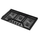 Whirlpool 36-inch Built-in Gas Cooktop with EZ-2-Lift™ Hinged Cast-Iron Grates WCGK5036PV IMAGE 3