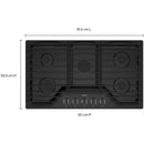 Whirlpool 36-inch Built-in Gas Cooktop with EZ-2-Lift™ Hinged Cast-Iron Grates WCGK5036PV IMAGE 7