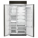 KitchenAid 42-inch, 25.5 cu.ft. Side-by-Side Built-in Refrigerator with Interior Ice Maker KBSN602EBS