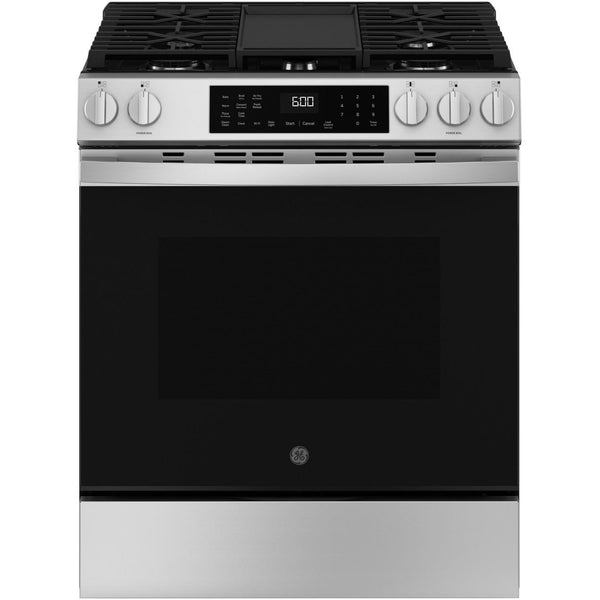 GE 30-inch Slide-in Gas Range with WiFi GGS600AVFS