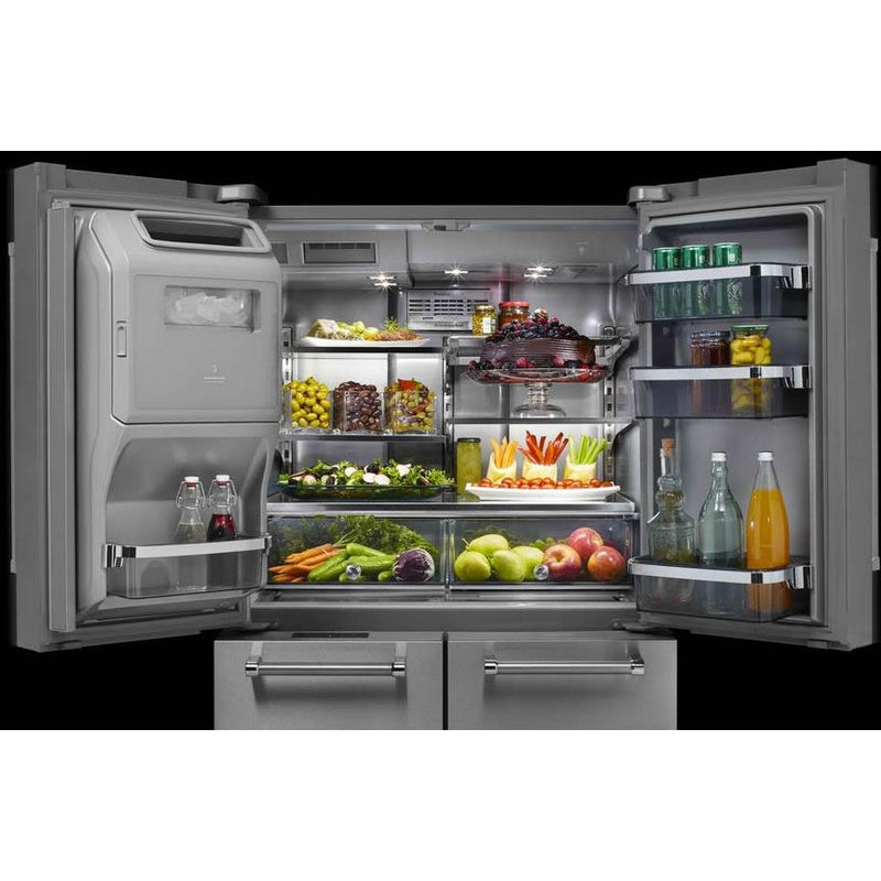 KitchenAid 36-inch, 25.8 cu. ft. French 5-Door Refrigerator with Ice and Water KRMF706ESS