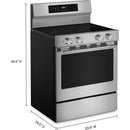 KitchenAid 30-inch Freestanding Electric Range with Wi-Fi KFES530SPSKFES530SPS