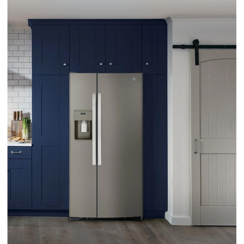 GE 33-inch, 23 cu. ft. Side-By-Side Refrigerator with Water and Ice Di