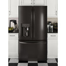 GE Profile 36-inch, 27.8 cu.ft. Freestanding French 3-Door Refrigerator with Keurig® K-Cup® Brewing System PFE28PBLTS