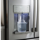 GE Profile 36-inch, 22.2 cu.ft. Counter-Depth French 3-Door Refrigerator with Water and Ice Dispensing System PYE22KSKSS