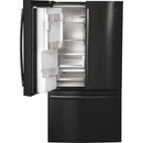 GE Profile 36-inch, 22.1 cu.ft. Counter-Depth French 3-Door Refrigerator with External Water and Ice Dispensing System PYD22KBLTS
