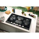 KitchenAid 36-inch Built-in Gas Cooktop with 5 Burners KCGG536PBL (KCGG536PBL)