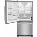 KitchenAid 30-inch, 18.7 cu. ft. Bottom Freezer Refrigerator KRBL109ESS
