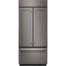 KitchenAid 36-inch, 20.8 cu.ft. Built-in French 3-Door Refrigerator with Internal Ice Maker KBFN506EPAKBFN506EPA