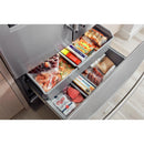KitchenAid French 3-Door Refrigerator with External Water and Ice Dispensing System (PrintShield Stainless Steel)KRFF577KPS