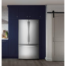 GE 36-inch, 28.7 cu. ft. French 3-Door Refrigerator with Icemaker GNE29GYNFS