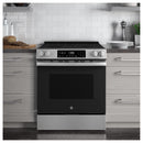 GE 30-inch Slide-in Electric Range with Crisp Mode GRS500PVSSGRS500PVSS