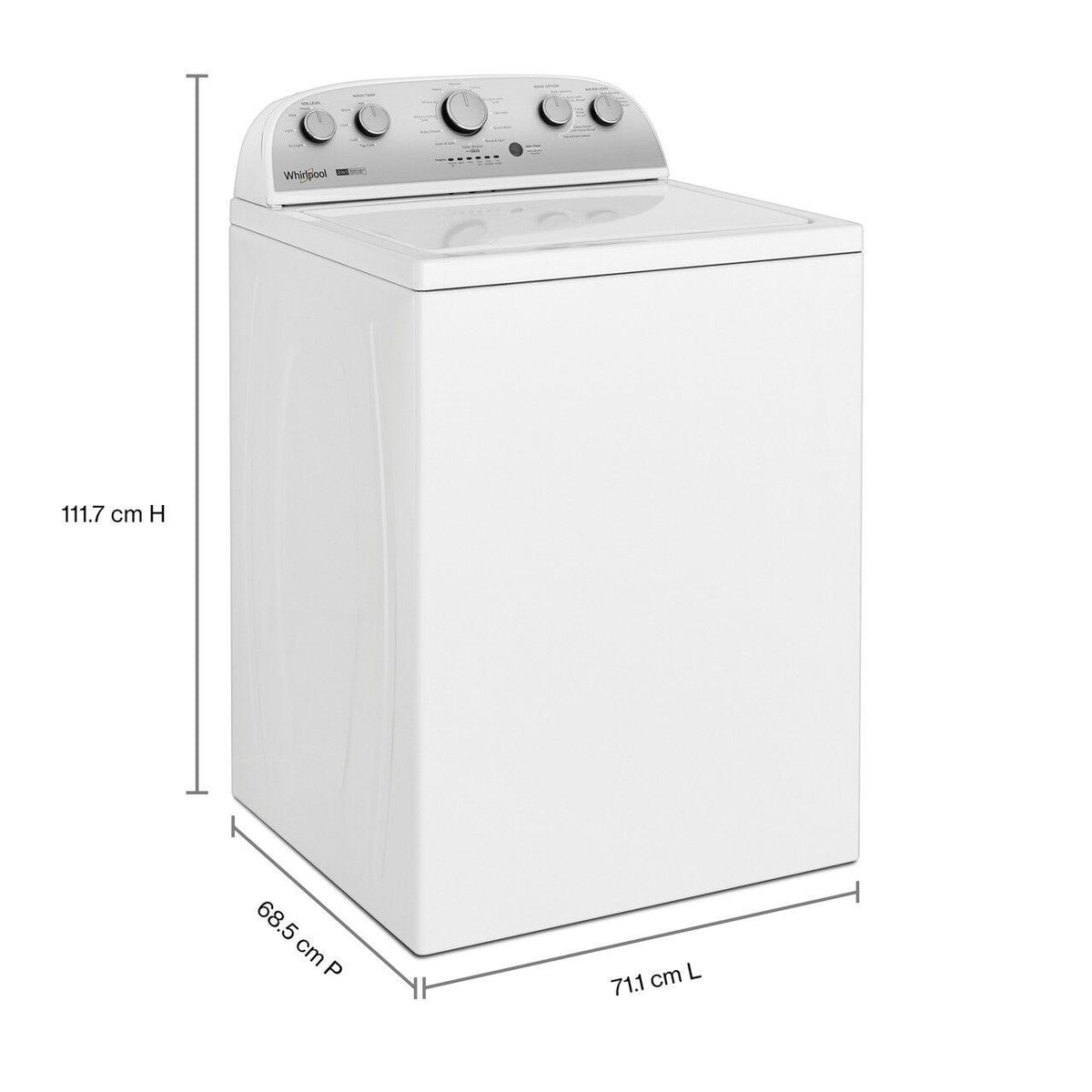 Whirlpool 3.8 - 3.9 cu. ft. Top Loading Washer WTW4957PW