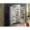 KitchenAid 43-inch, 25.5 cu. ft. Side-by-Side Built-in Refrigerator with Interior Ice Maker KBSN602ESS