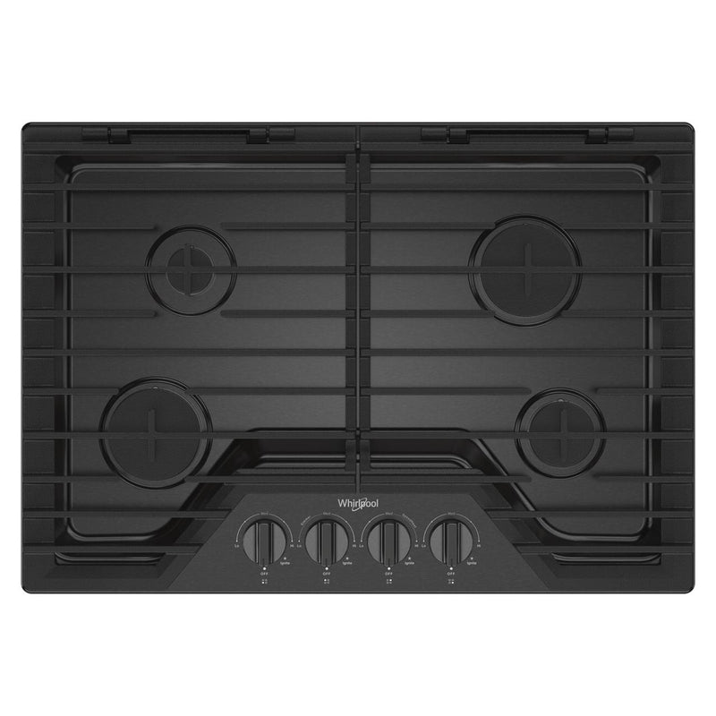 Whirlpool 30-inch Built-in Gas Cooktop with EZ-2-Lift™ Hinged Cast-Iron Grates WCGK5030PV IMAGE 1