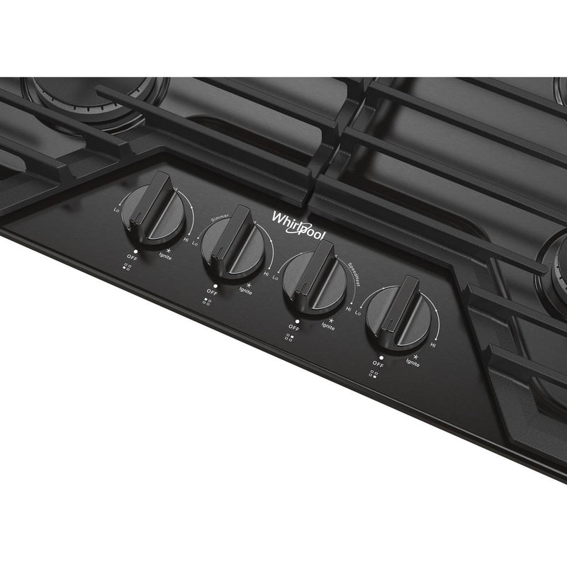 Whirlpool 30-inch Built-in Gas Cooktop with EZ-2-Lift™ Hinged Cast-Iron Grates WCGK5030PV IMAGE 5