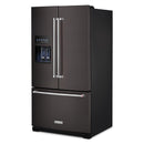 KitchenAid French 3-Door Refrigerator with External Water and Ice Dispensing System KRFF577KBS