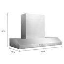 KitchenAid 48-inch Commercial-Style Wall Mount Hood Shell KVWC958KSSKVWC958KSS