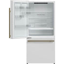 Forno 31-inch, 17.2 cu. ft. Counter-Depth Bottom Freezer Refrigerator with Interior Ice Maker FFFFD1786-31WHT IMAGE 4