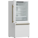 Forno 31-inch, 17.2 cu. ft. Counter-Depth Bottom Freezer Refrigerator with Interior Ice Maker FFFFD1786-31WHT IMAGE 9