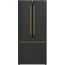 Forno 30-inch, 17.5 cu. ft. Counter-Depth French 3-Door Refrigerator with Interior Ice Maker FFFFD1974-31BLK IMAGE 1