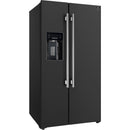Forno 36-inch, 20 cu. ft. Freestanding Side-by-Side Refrigerator FFRBI1844-36BLK IMAGE 4