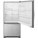 Whirlpool 33-inch, 22 cu. ft. Bottom Freezer Refrigerator with Icemaker (Stainless Steel)WRB322DMBM